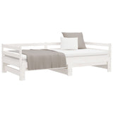 Pull-out Day Bed without Mattress White 80x200 cm 814695