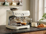 Bean to Cup Coffee Machine, Espresso Machine with Integrated Bean Grinder & Steam Wand, Cream White T3398P550309