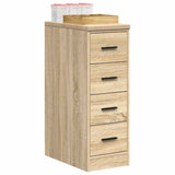 Garage Storage Cabinet Sonoma Oak 30x51x85 cm Solid Wood Pine 860582