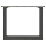 Coffee Table Legs U-Shaped 2 pcs Anthracite 30x cm Steel 4013130
