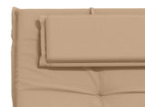 Sunlounger Cushion GEMERT 100% Polyester Sand 190 x 50 x 9 cm 947489