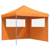 Foldable Party Tent Pop-Up with 2 Sidewalls Orange 4004922