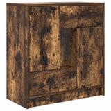 Sideboard with Drawers and Doors Smoked Oak 70.5x34x74.5 cm 861845