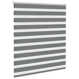 Zebra Blind Dark Grey 130x150 cm Fabric Width 125.9 cm Polyester 4014137