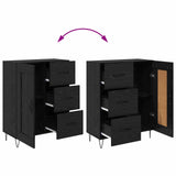 Sideboard Black Oak 69.5 x 34 x 90 cm Engineered Wood 881620