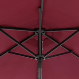 Garden Parasol with Steel Pole Bordeaux Red 225x225x212 cm 4005062