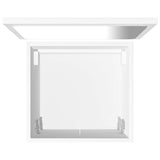 2 Piece Bathroom Furniture Set White Engineered Wood 804773