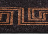 Rug Washable 190x300 cm Black and Gold 337932