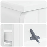 Bathroom Sink Cabinet ZWOLLE High Gloss White 82 x 41x 58.5 cm 896359
