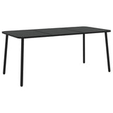 Garden Dining Set Anthracite Steel Medium Stackable 3187993