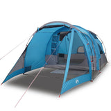 Camping Tent Tunnel 4-Person Blue Waterproof 94744