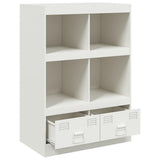 Highboard White 67x39x95 cm Steel 841804