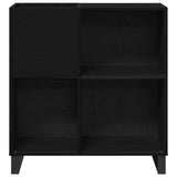 Record Cabinet Black Oak 85 x 38 x 89 cm Engineered Wood 862916