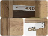 Wall-Mounted Bedside Cabinet 2 pcs Artisan Oak Engineered Wood 899124
