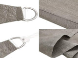 Sunshade Sail 160 g/m Rectangular Light Grey 4x7 m HDPE 4001992