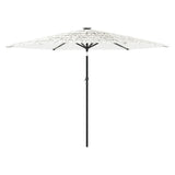 Garden Parasol with Steel Pole White 288x288x225 cm 4005108