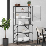 Baker's Rack 6-Tier Grey Sonoma 90x40x180 cm Engineered Wood 834223