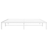 Metal Bed Frame without Mattress White 200x200cm 373680