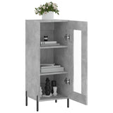 Sideboard Concrete Grey 34.5x34x90 cm Engineered Wood 828808