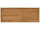 Table Top Rectangular Solid Teak Wood Natural 42033168