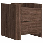 ZNTS Bedside Cabinet Brown Oak 45x50x50 cm Engineered Wood 848289