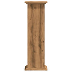 ZNTS Plant Stand Artisan Oak 33x33x100 cm Engineered Wood 852986