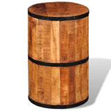 ZNTS Bar Stool Rough Mango Wood 241638