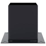 Post Bases Square 12 pcs Anthracite 101x101 mm Powder-coated Steel 42000031