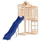 Outdoor Playset Natural Wood, Blue Solid Pine Wood, Polypropylene 3156871