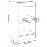Book Cabinet/Room Divider Black 40x30x72 cm 811602