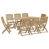 9 Piece Garden Dining Set Solid Wood Acacia 3214241