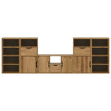 5 Piece TV Units with Storage ODDA Solid Wood Pine 3365378