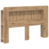 Headboard Cabinet with Storage Artisan Oak Engineered Wood 8001290