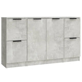 Sideboards 3 pcs Concrete Grey Engineered Wood 3115847