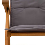 Reclining Garden Chairs 4 pcs Natural Solid Acacia Wood 3434465