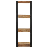 Wall Shelf 35x35x100 cm Solid Rough Wood Mango 4015935