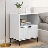 Bedside Cabinet 2 pcs White 49 x 36 x 61 cm Engineered wood 883475