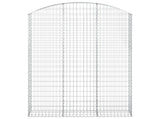 Arched Gabion Basket 150x30x200/220 cm Galvanised Iron 153450