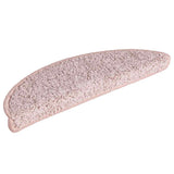 Stair Mats 15 pcs 56x17x3 cm Light Pink Half Round 322376