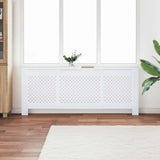 MDF Radiator Cover White 205 cm 325555