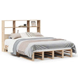Bookcase Bed without Mattress 140x200 cm Solid Wood 3323920