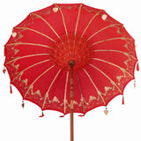Balinese Parasol Red 180-190 cm Cotton and solid wood 3356896