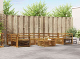 Sofa Sets 8 pcs Natural Solid Acacia Wood 3374539