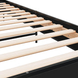 Bed Frame without Mattress Black 90x190 cm Single 845627