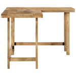 ZNTS Desk 165x110x75 cm Solid Wood Mango 353334