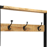Clothes Rack 80x40x190 cm Solid Rough Wood Mango 4015961