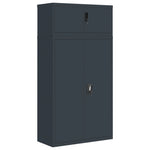 ZNTS File Cabinet Anthracite 90x40x180 cm Steel 3188331