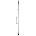 ZNTS Garden Shower with Grey Base 220 cm Aluminium 3070796