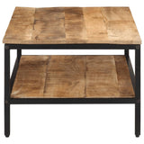 Coffee Table 100x50x35 cm Solid Rough Wood Mango 374069