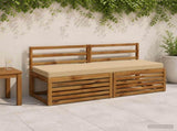 2-Piece Bench Cushions SOEST 2 pcs 100% Polyester Beige 950325